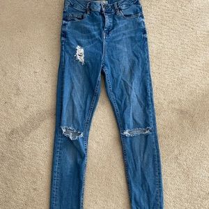 top shop high waisted skinny jeans